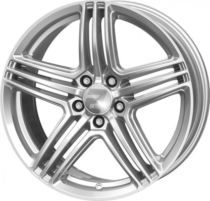 2DRV WH12 race silber lackiert 7.5x17 ET45 - LK5/114.3 ML72.6