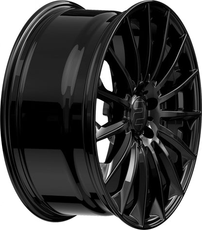 2DRV WH39 schwarz glänzend lackiert 9.5x22 ET42 - LK5/112 ML66.6