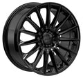 2DRV WH39 schwarz glänzend lackiert 10x22 ET40 - LK5/114.3 ML72.6
