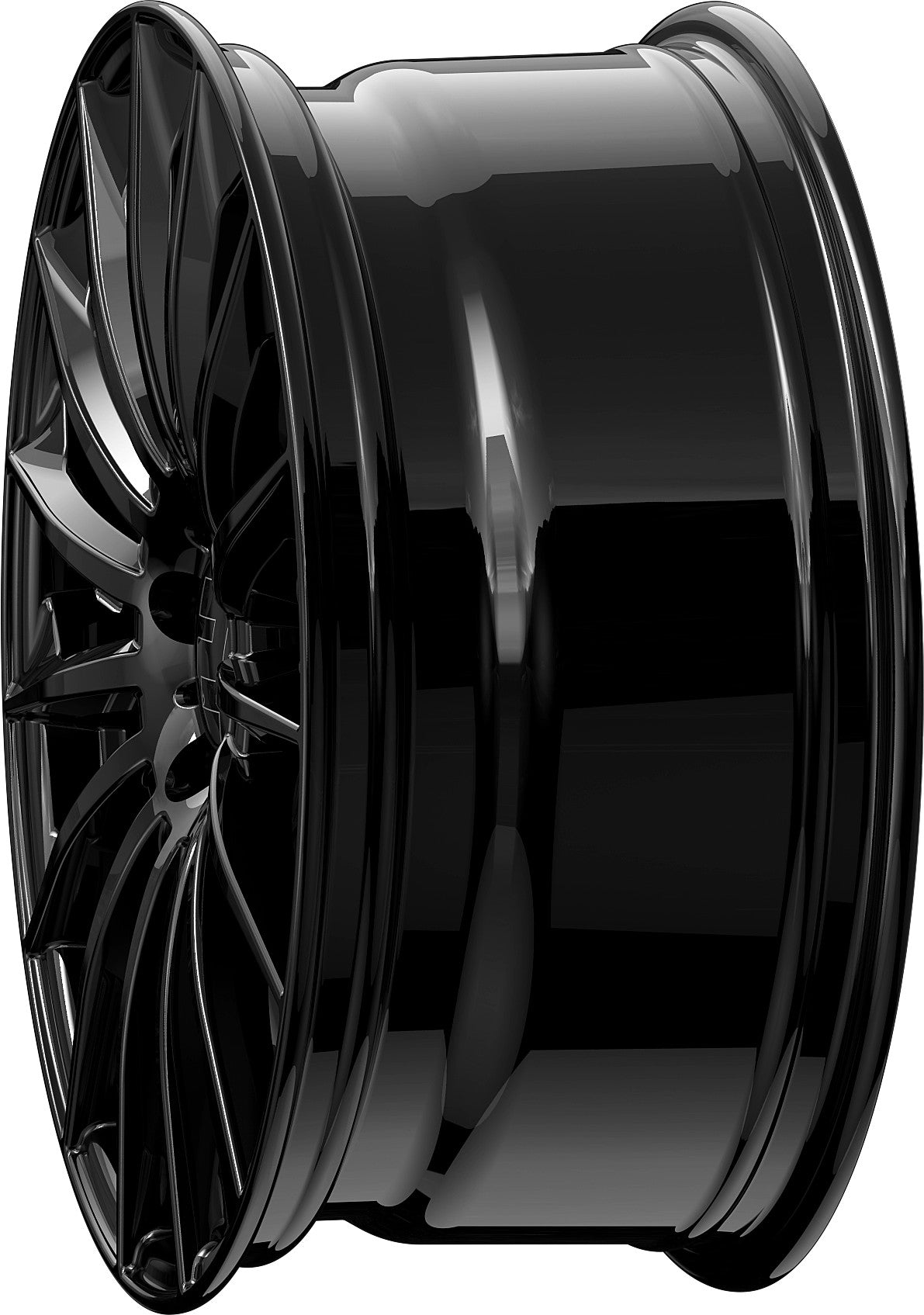 2DRV WH39 schwarz glänzend lackiert 10.5x22 ET20 - LK5/112 ML66.6