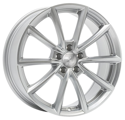 2DRV WH28 race silber lackiert Alufelge 7.5x17 Zoll ET45 LK 5x114.3 ML72.6