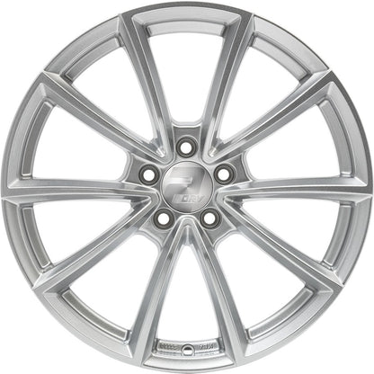 2DRV WH28 race silber lackiert Alufelge 7.5x17 Zoll ET45 LK 5x114.3 ML72.6 – Bild 2