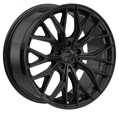 2DRV WH37 schwarz glanz lackiert 8x18 ET40 - LK5/112 ML66.6