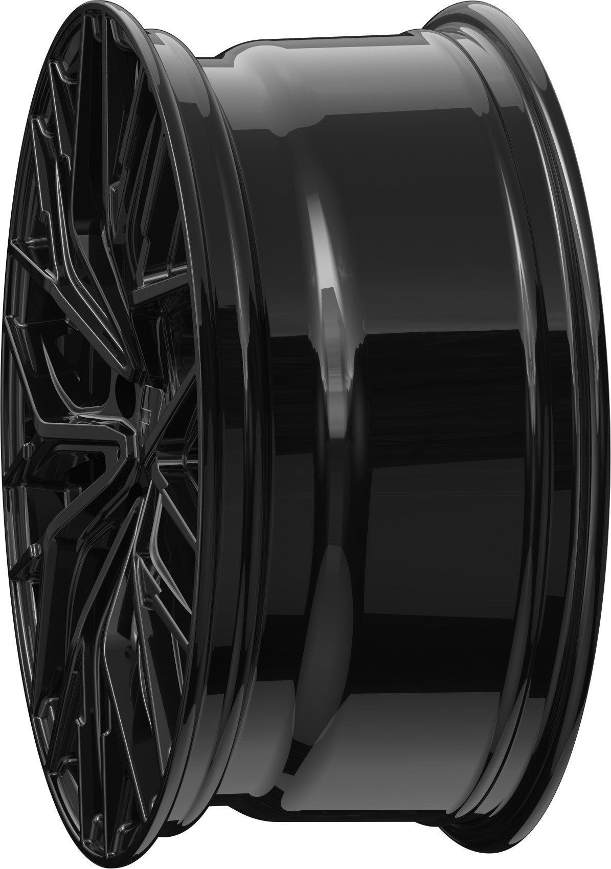 2DRV WH37 schwarz glanz lackiert 8x18 ET46 - LK5/114.3 ML72.6