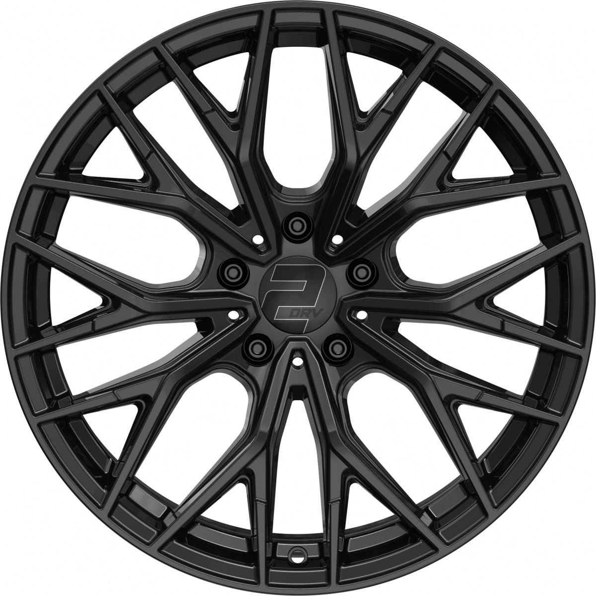 2DRV WH37 schwarz glanz lackiert 8.5x20 ET48 - LK5/108 ML63.4