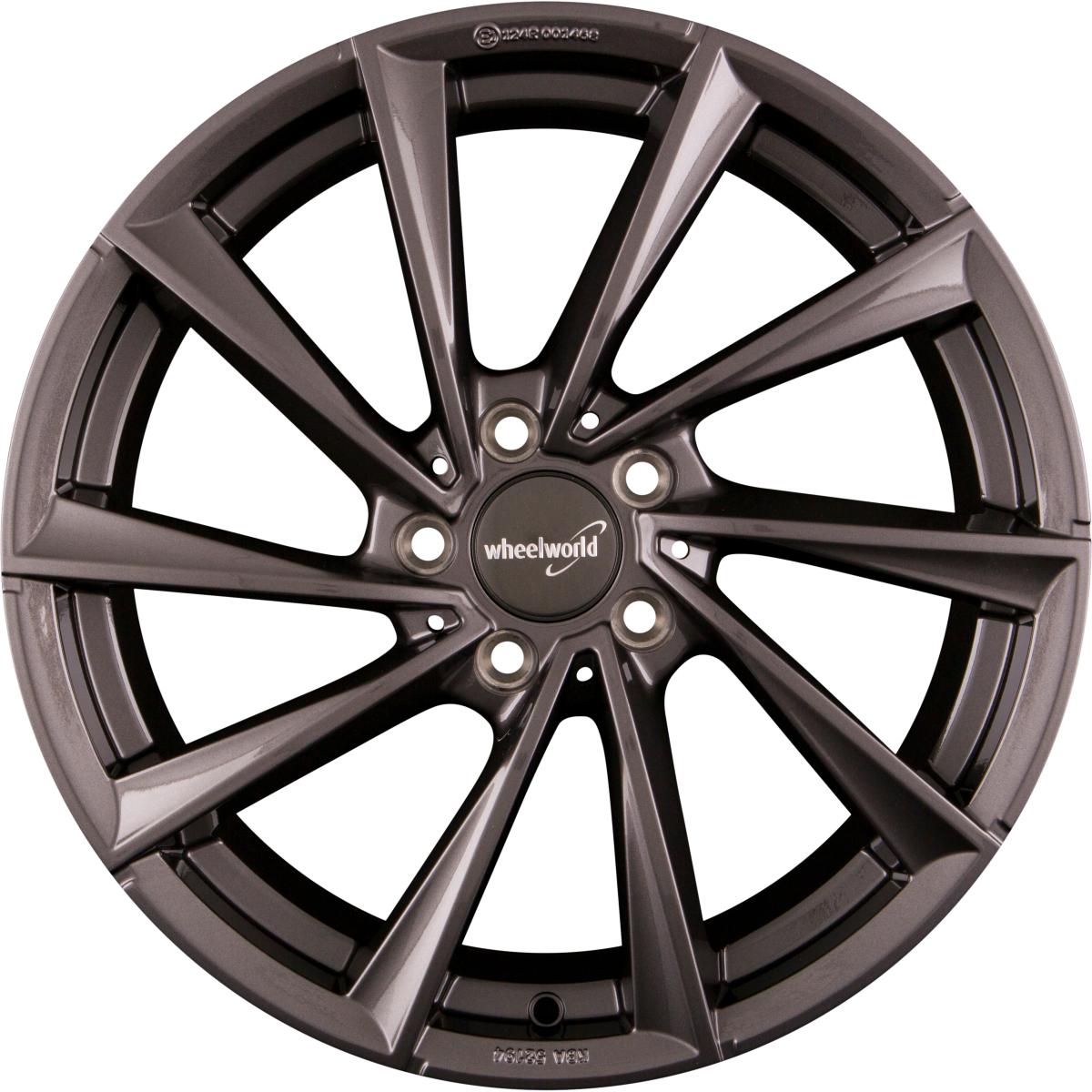 Wheelworld WH32 Daytona Grau Glänzend Lackiert (DG plus) Alufelge 7x17 Zoll ET50 LK 5x108 ML63.4