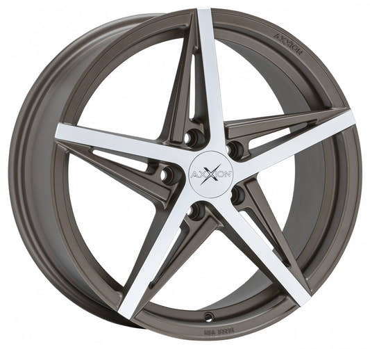 Axxion AX10 bronze matt hochglanzpoliert 8x19 ET30 - LK5/112 ML66.6
