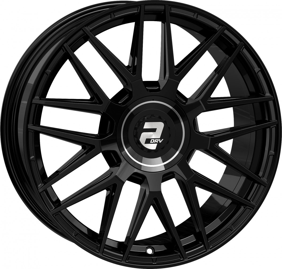 2DRV WH43 schwarz glänzend lackiert 8x18 ET40 - LK5/112 ML66.6