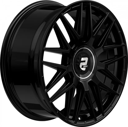 2DRV WH43 schwarz glänzend lackiert 8.5x20 ET48 - LK5/108 ML63.4
