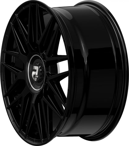 2DRV WH43 schwarz glänzend lackiert 8.5x20 ET21 - LK5/112 ML66.6