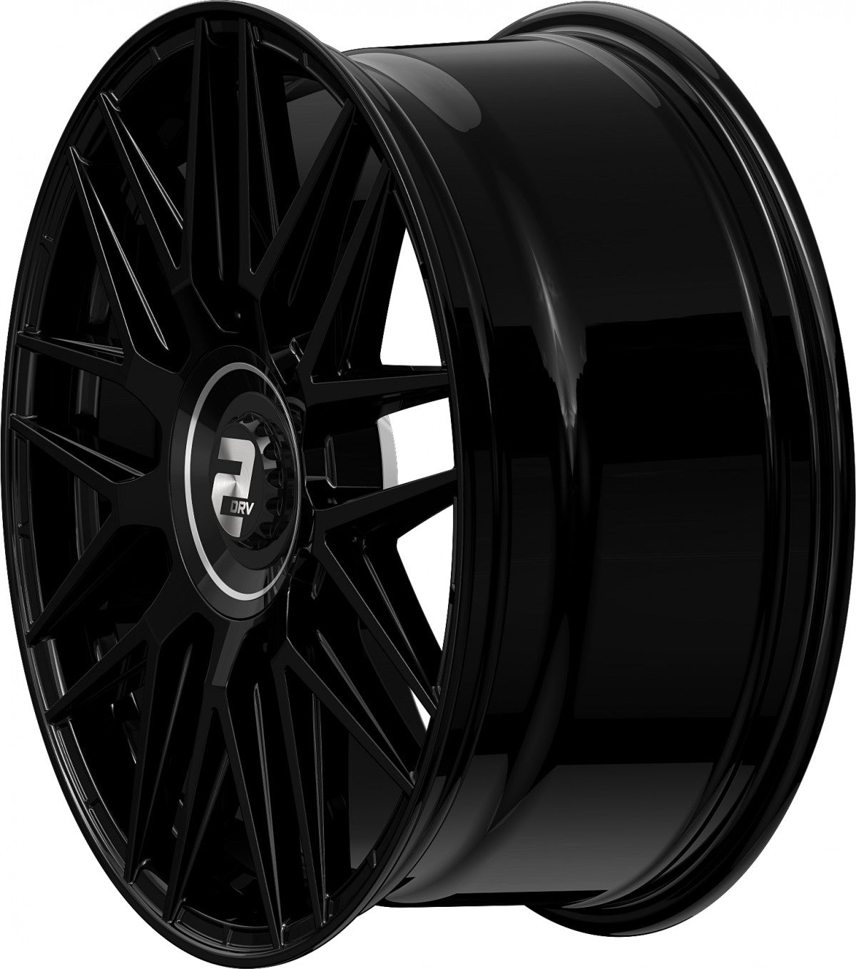 2DRV WH43 schwarz glänzend lackiert 8.5x20 ET40 - LK5/114.3 ML72.6