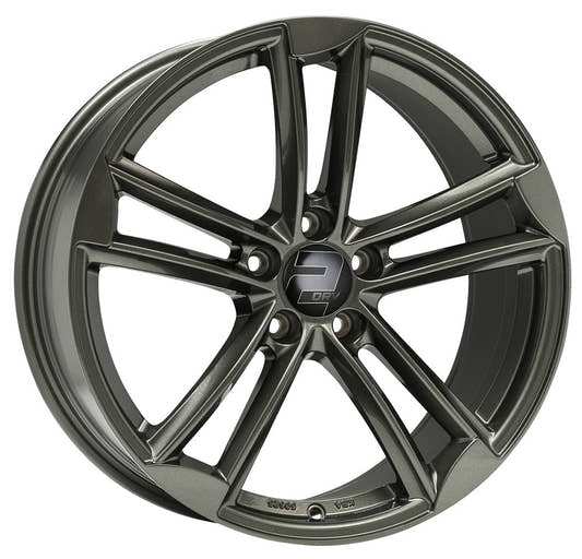 2DRV WH27 dark gunmetal lackiert 8x18 ET25 - LK5/112 ML66.6