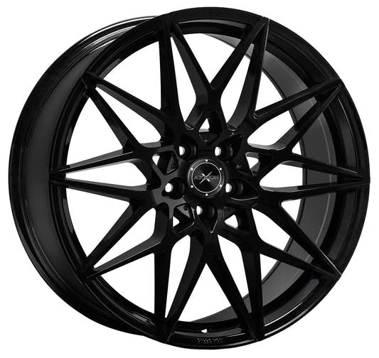 Axxion AX9 schwarz glänzend lackiert 8.5x19 ET25 - LK5/120 ML72.6