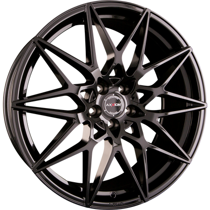 Axxion AX9 Competition Schwarz Glanz Lackiert (SW+) Alufelge 9x20 Zoll ET25 LK 5x112 ML66.6 – Bild 2