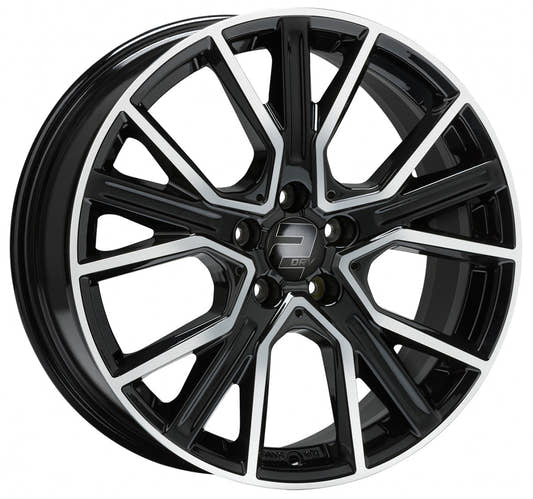 2DRV WH34 schwarz hochglanzpoliert 8x19 ET30 - LK5/112 ML66.6