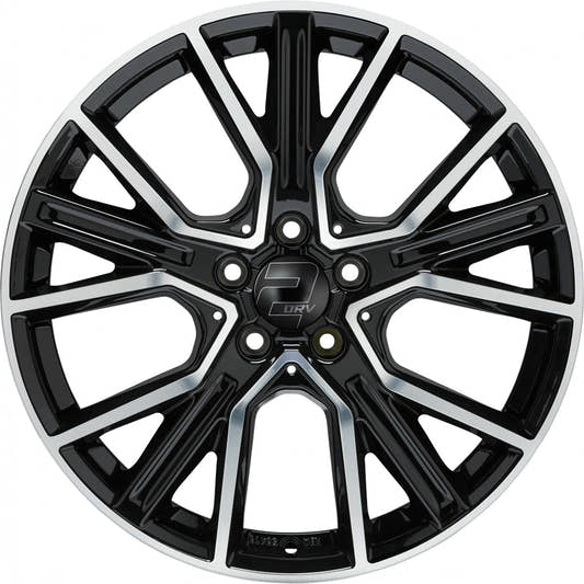 2DRV WH34 schwarz hochglanzpoliert 8x19 ET30 - LK5/112 ML66.6