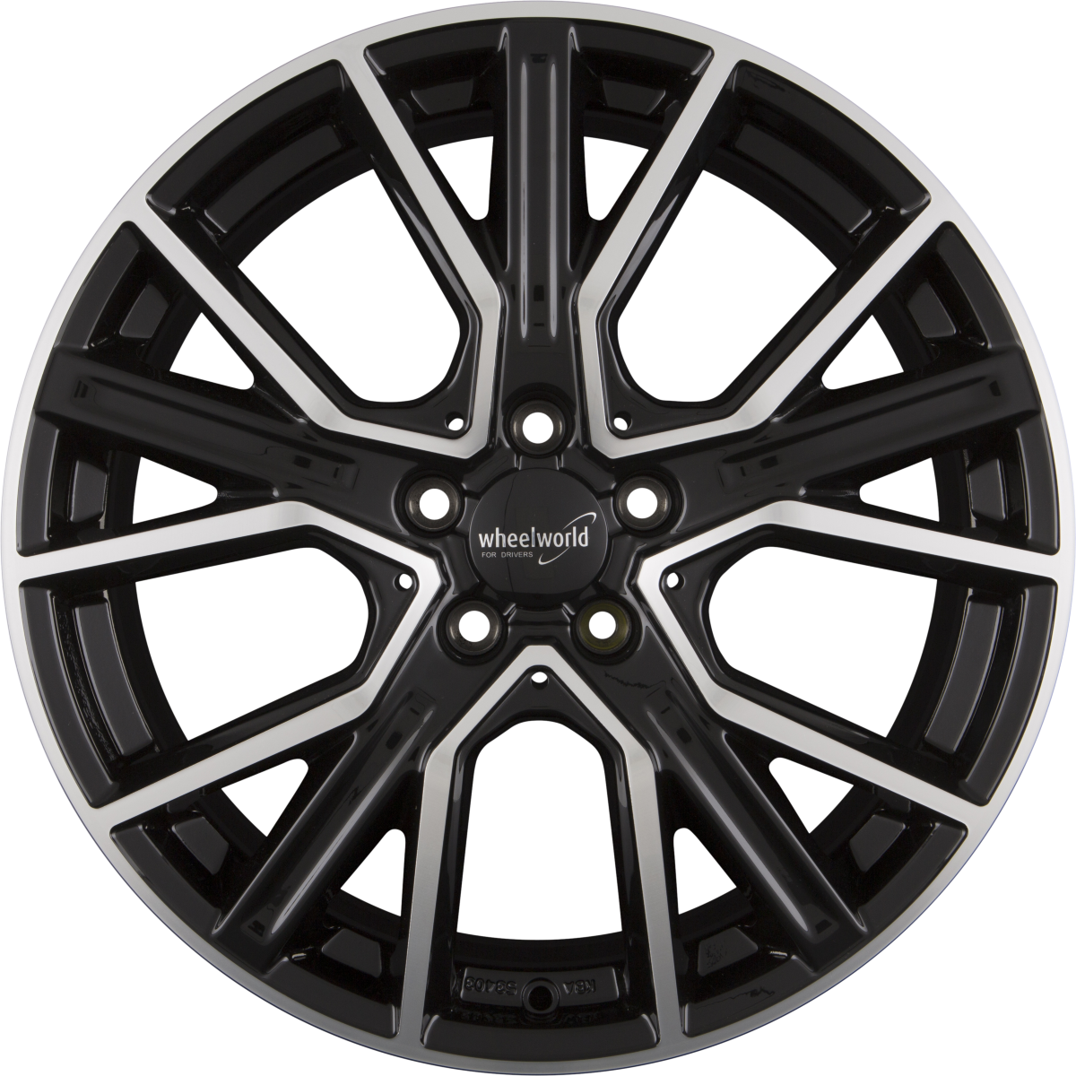 2DRV WH34 schwarz hochglanzpoliert Alufelge 9x20 Zoll ET30 LK 5x112 ML66.6 – Bild 3
