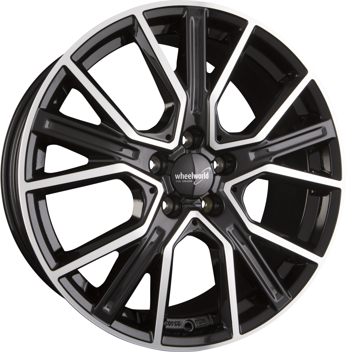 2DRV WH34 schwarz hochglanzpoliert Alufelge 9x20 Zoll ET30 LK 5x112 ML66.6 – Bild 4