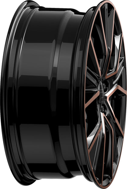2DRV WH34 schwarz kupfer hochglanzpoliert 7.5x17 ET45 - LK5/112 ML66.6
