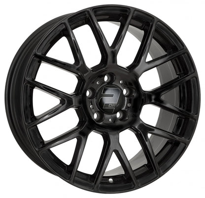 2DRV WH26 schwarz glänzend lackiert 8x18 ET38 - LK4/108 ML72.6