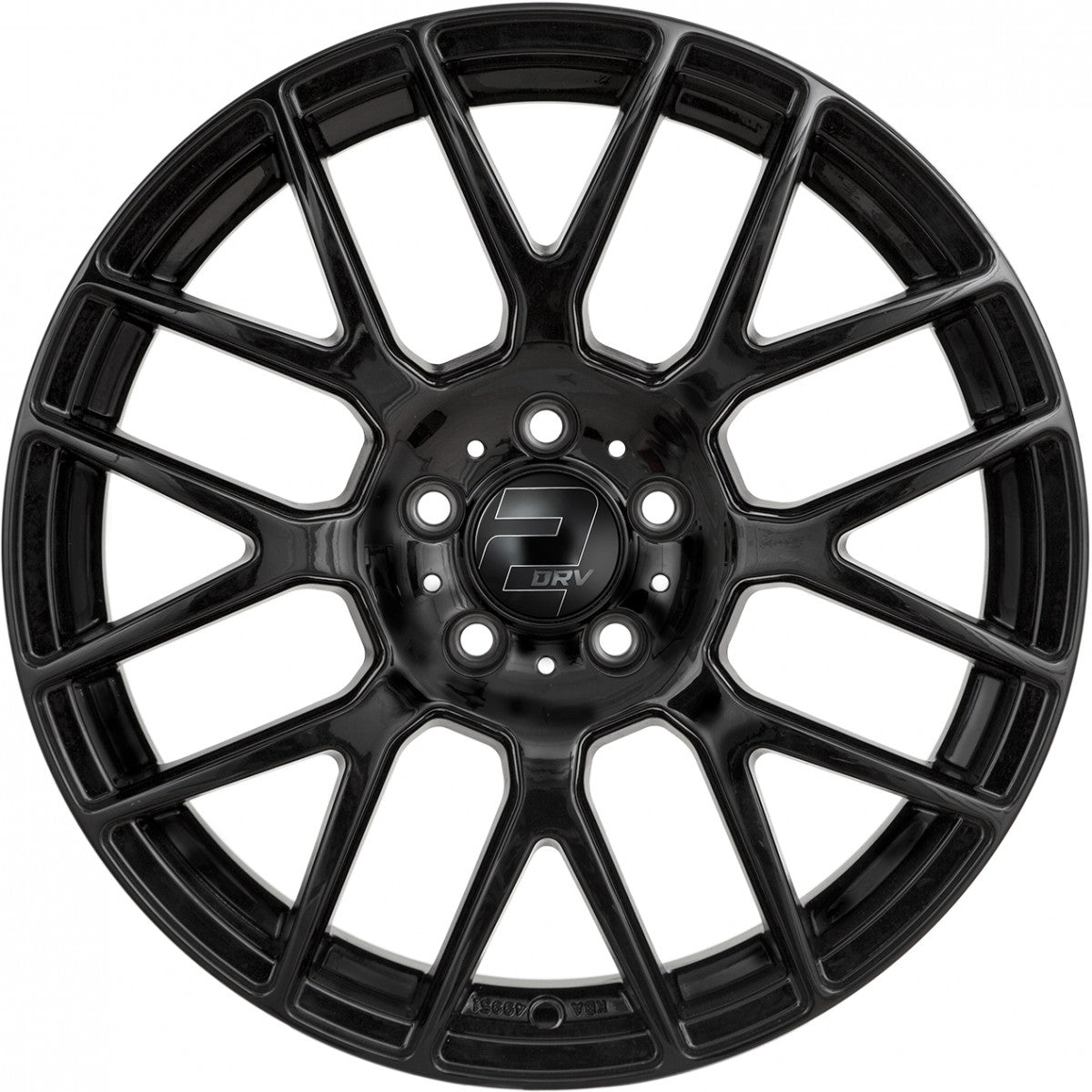 2DRV WH26 schwarz glänzend lackiert 8x18 ET35 - LK5/100 ML63.4