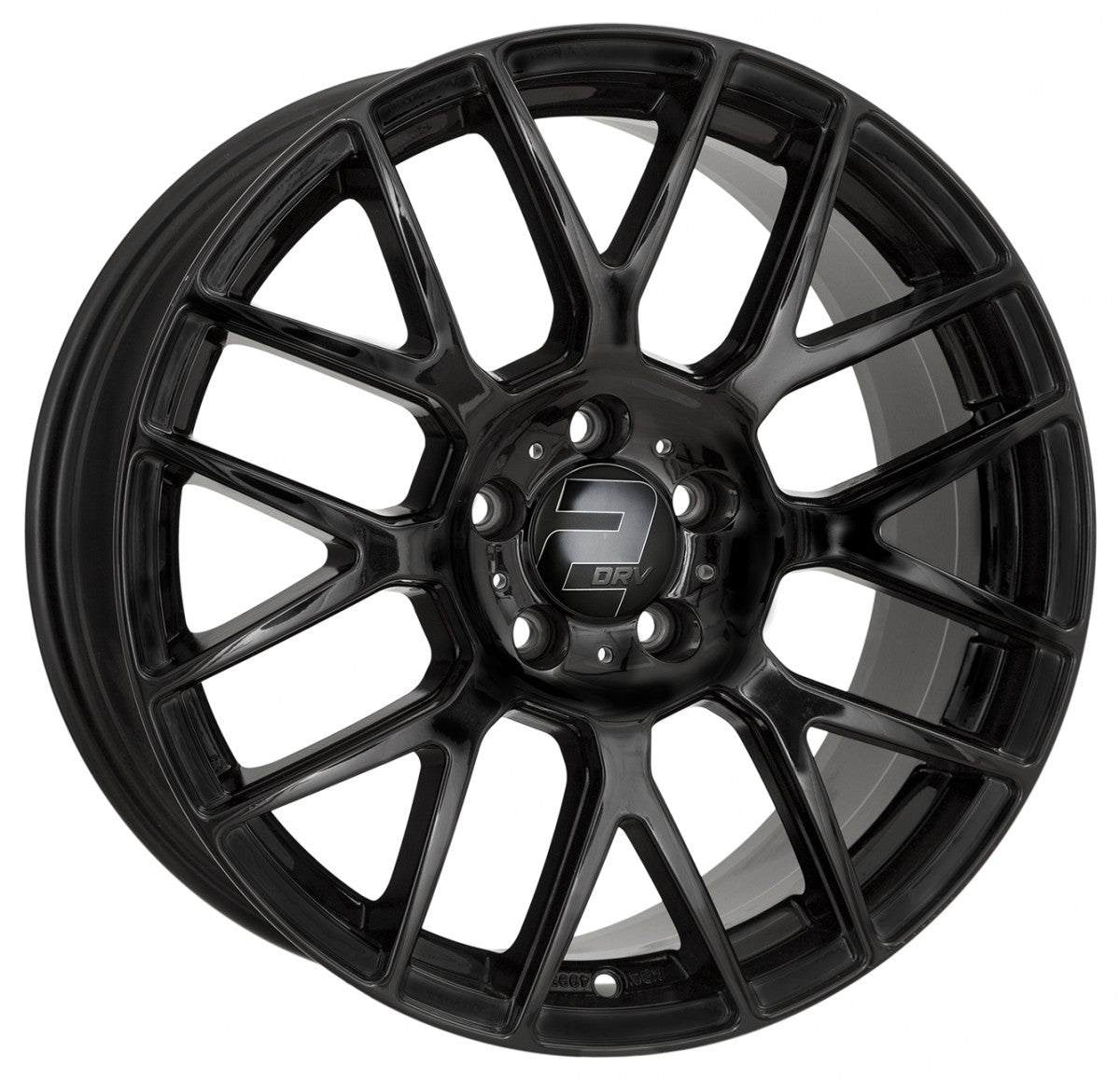 2DRV WH26 schwarz glänzend lackiert 8x18 ET45 - LK5/114.3 ML72.6