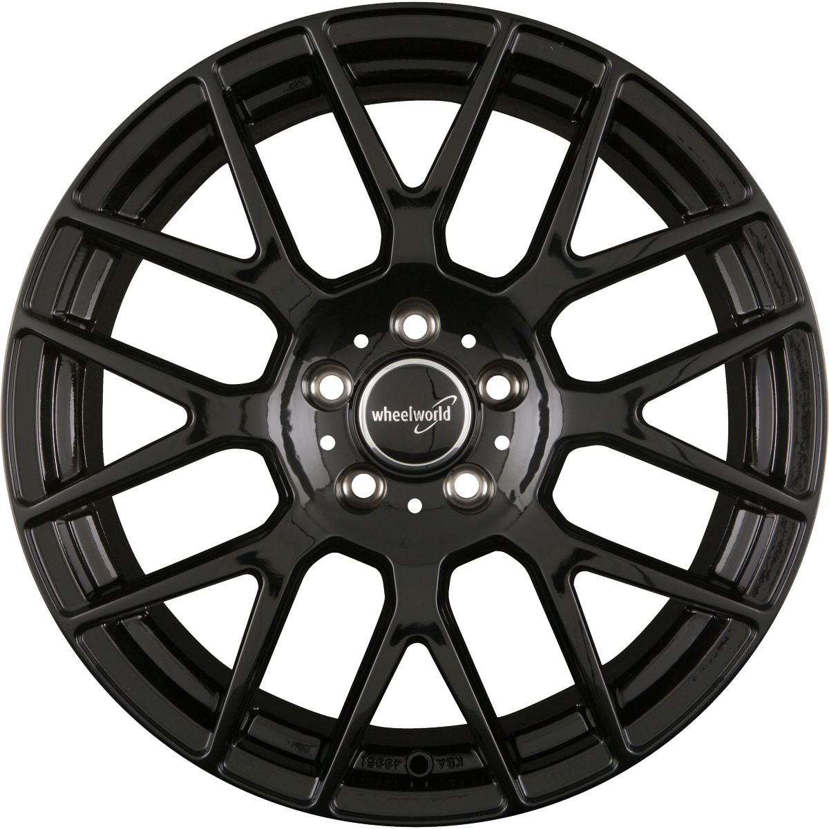 2DRV WH26 race silber lackiert Alufelge 8.5x19 Zoll ET40 LK 5x114.3 ML72.6 – Bild 3