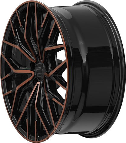 2DRV WH37 schwarz kupfer hochglanzpoliert 8x18 ET40 - LK5/108 ML72.6