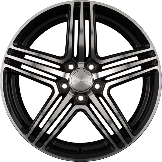 2DRV by WHEELWORLD WH12 Schwarz Hochglanz Poliert (SP+) Alufelge 7.5x17 Zoll ET35 LK 5x112 ML66.6