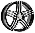 2DRV WH12 schwarz hochglanzpoliert 8x18 ET45 - LK5/114.3 ML72.6