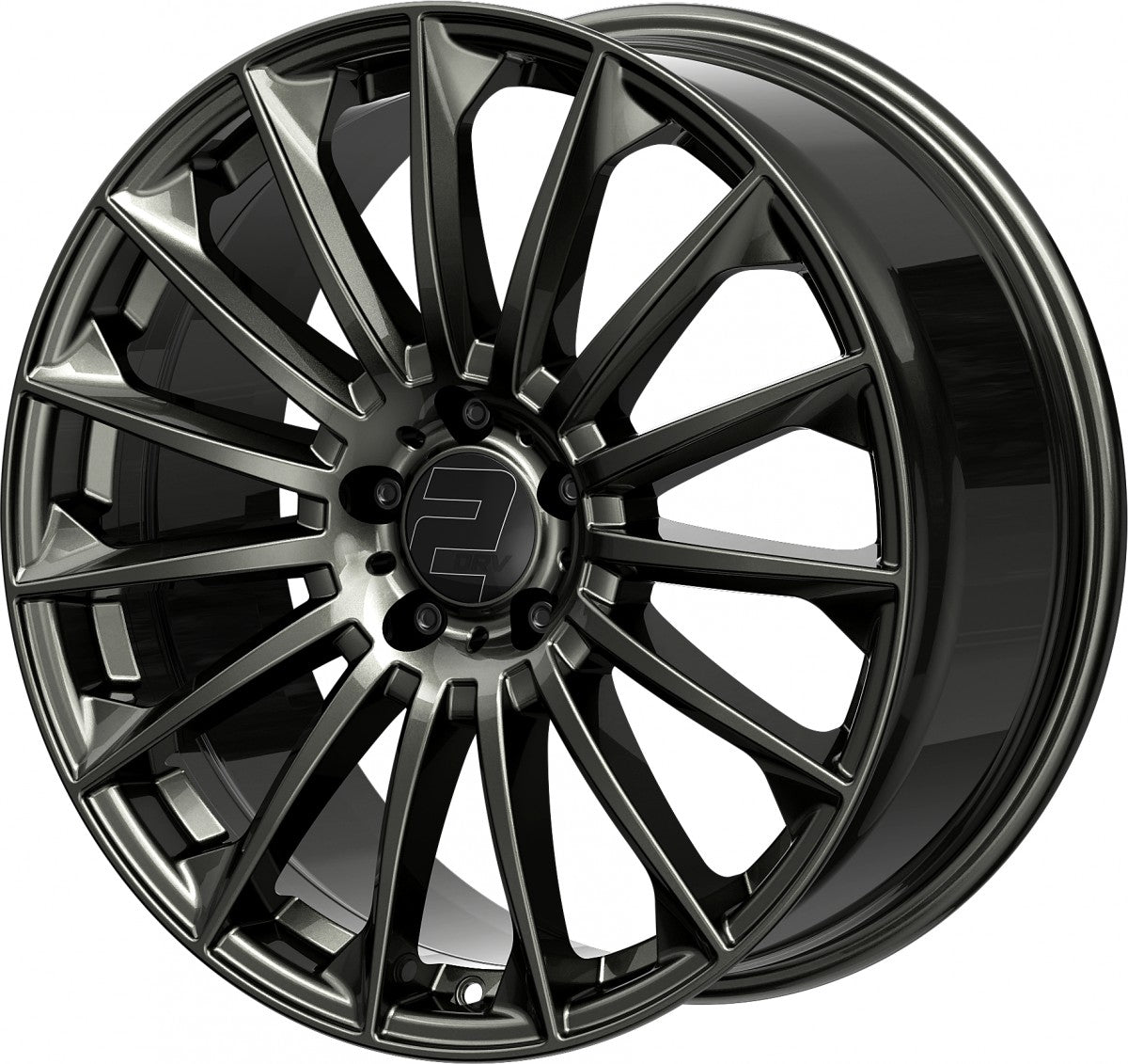 2DRV WH39 dark gunmetal lackiert 10x22 ET40 - LK5/114.3 ML72.6