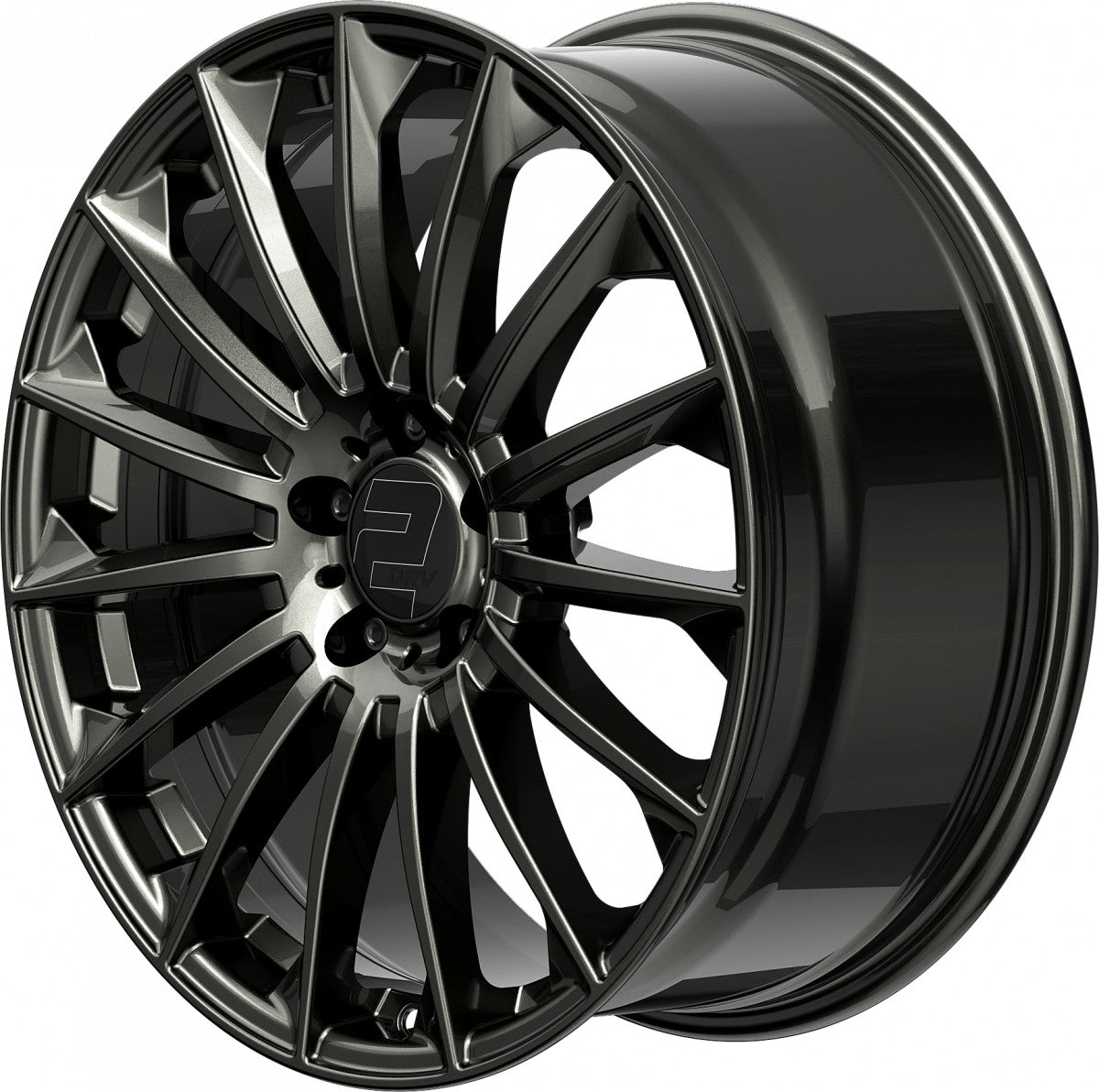 2DRV WH39 dark gunmetal lackiert 10x22 ET40 - LK5/114.3 ML72.6