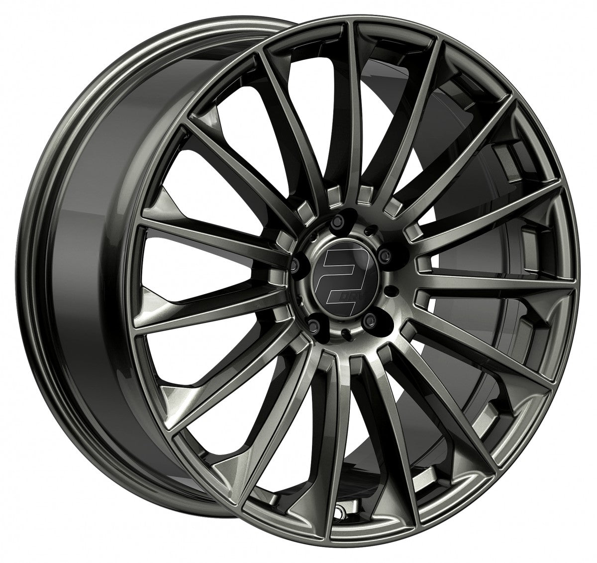 2DRV WH39 dark gunmetal lackiert 10.5x22 ET20 - LK5/112 ML66.6