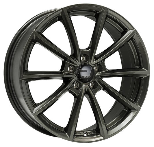 2DRV WH28 dark gunmetal lackiert 8x19 ET30 - LK5/112 ML66.6