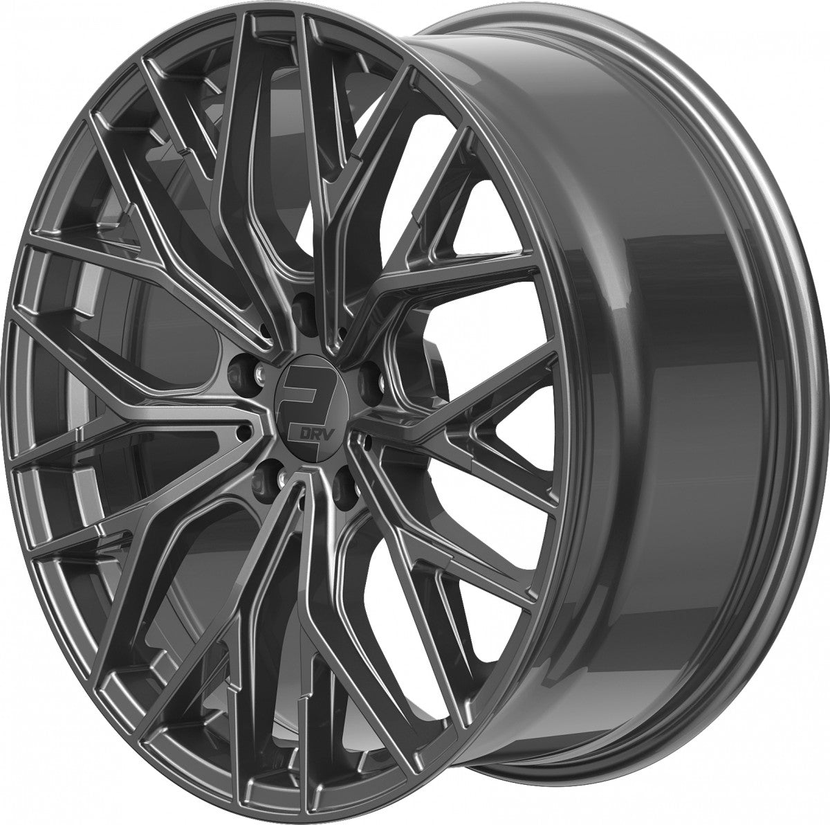 2DRV WH37 daytona grau lackiert Alufelge 8x18 Zoll ET35 LK 5x120 ML72.6 – Bild 8