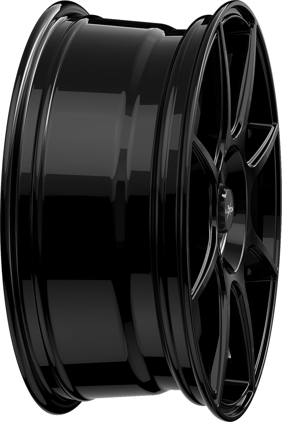 Axxion X2 schwarz glänzend lackiert Alufelge 6.5x16 Zoll ET42 LK 5x100 ML63.4 – Bild 6