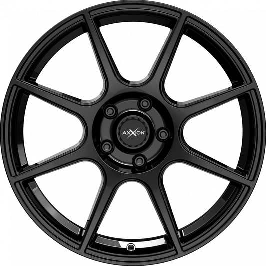 Axxion X2 schwarz glänzend lackiert Alufelge 7.5x18 Zoll ET30 LK 5x112 ML72.6 – Bild 2