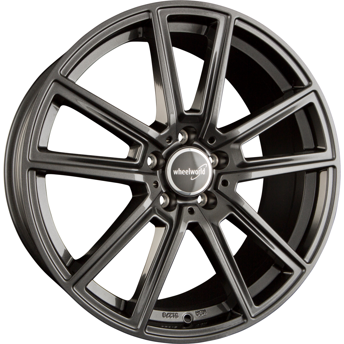 2DRV by WHEELWORLD WH30 Dark Gunmetal Glänzend (DGM+) Alufelge 7.5x17 Zoll ET40 LK 5x112 ML66.6 – Bild 2