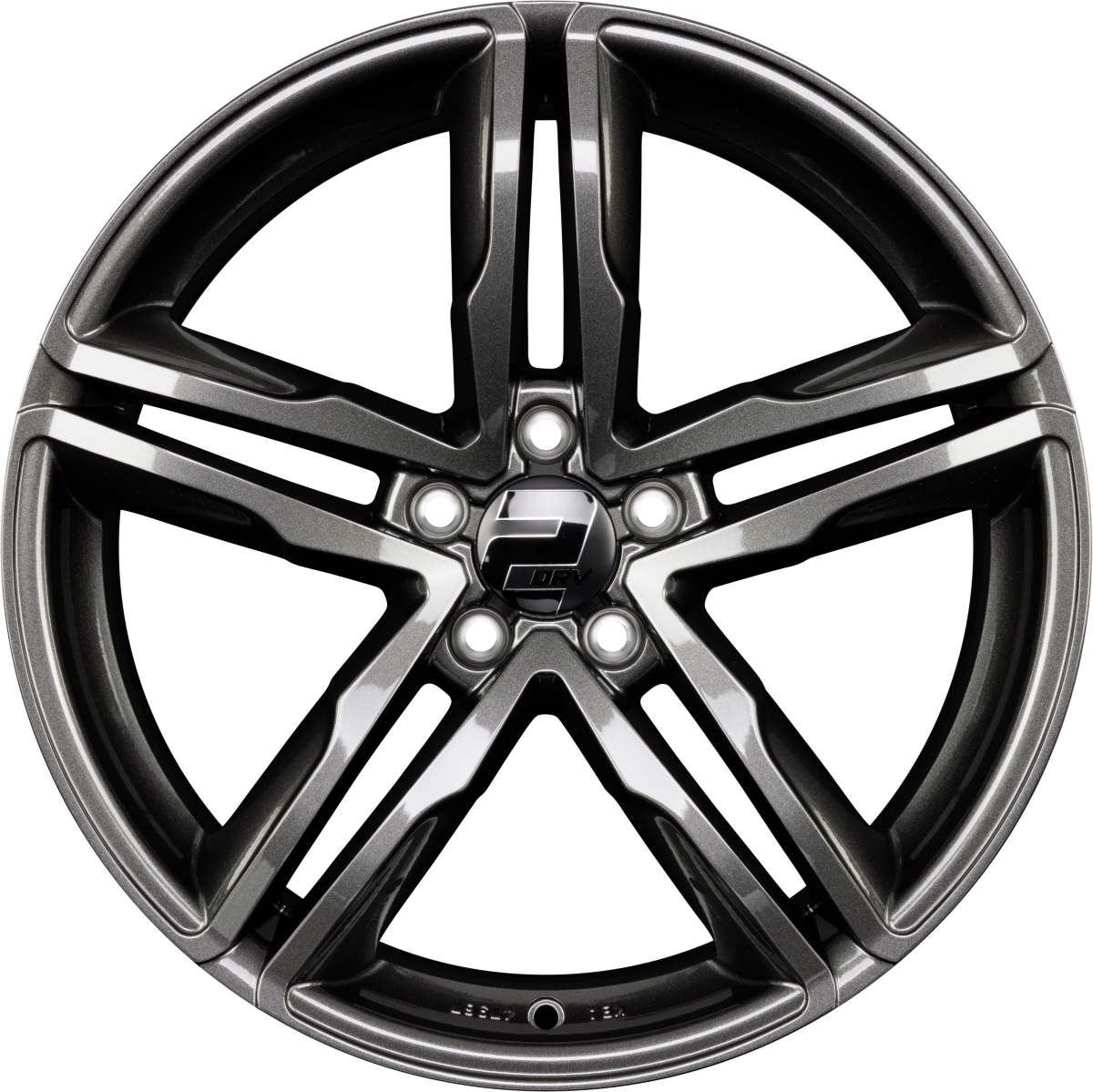 2DRV WH11 dark gunmetal lackiert Alufelge 8x18 Zoll ET45 LK 5x112 ML66.6 – Bild 4