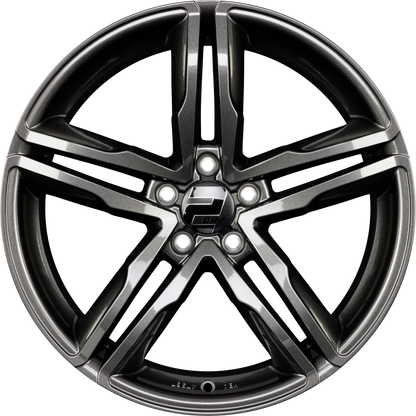 2DRV WH11 dark gunmetal lackiert Alufelge 8x18 Zoll ET45 LK 5x112 ML66.6 – Bild 4
