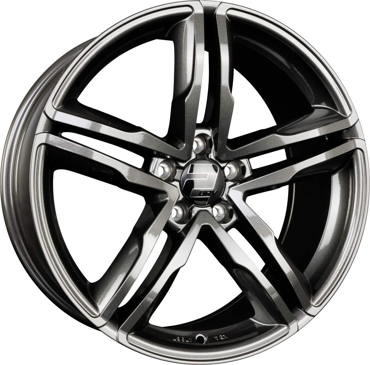 2DRV WH11 dark gunmetal lackiert Alufelge 8x18 Zoll ET45 LK 5x112 ML66.6 – Bild 5