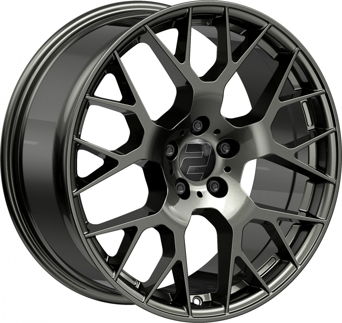 2DRV WH47 dark gunmetal lackiert Alufelge 8.5x19 Zoll ET30 LK 5x112 ML66.6 – Bild 3