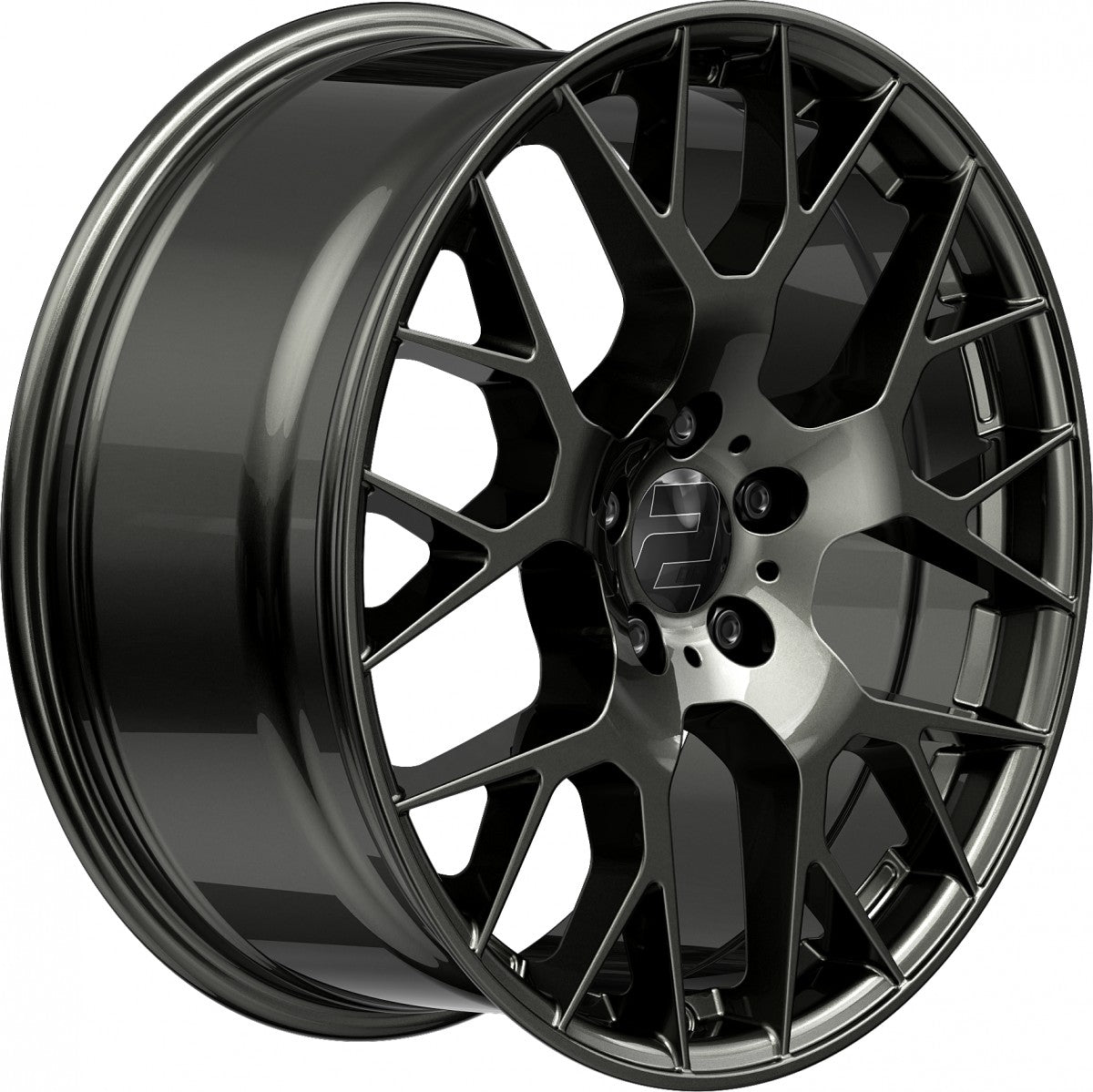 2DRV WH47 dark gunmetal lackiert Alufelge 8.5x19 Zoll ET30 LK 5x112 ML66.6 – Bild 4