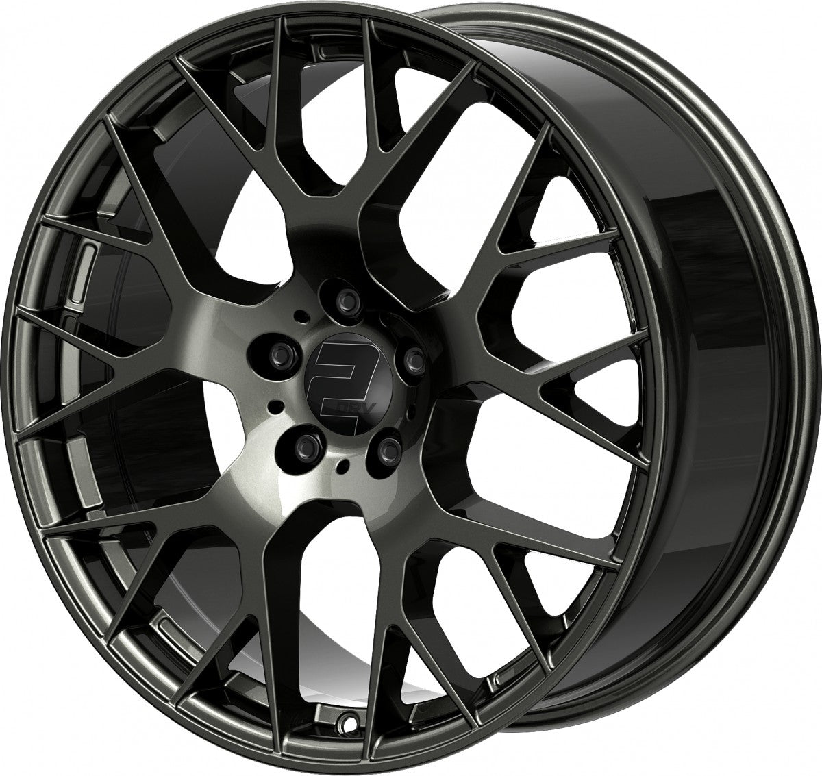 2DRV WH47 dark gunmetal lackiert Alufelge 8.5x19 Zoll ET40 LK 5x112 ML66.6 – Bild 8