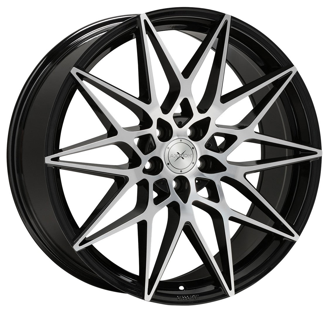 Axxion AX9 schwarz hochglanzpoliert Alufelge 8.5x19 Zoll ET35 LK 5x120 ML72.6