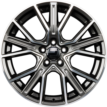 2DRV WH34 dark gunmetal hochglanzpoliert Alufelge 9x21 Zoll ET30 LK 5x112 ML66.6 – Bild 3