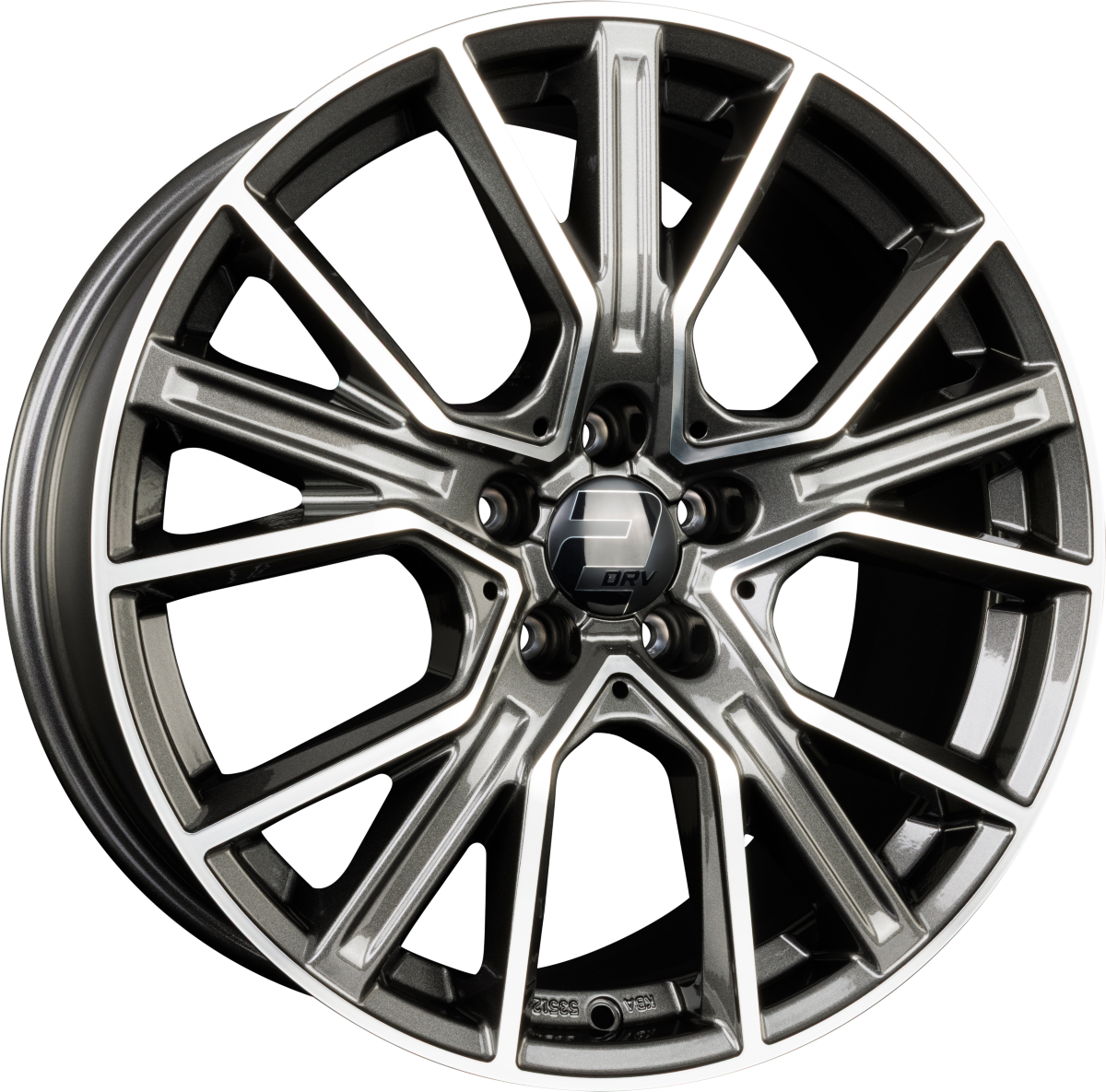 2DRV WH34 dark gunmetal hochglanzpoliert Alufelge 9x21 Zoll ET30 LK 5x112 ML66.6 – Bild 4