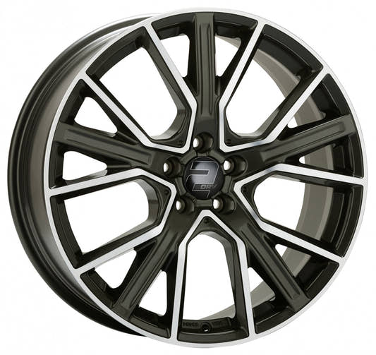 2DRV WH34 dark gunmetal hochglanzpoliert 8.5x19 ET30 - LK5/112 ML66.6