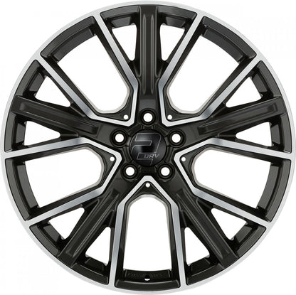 2DRV WH34 dark gunmetal hochglanzpoliert 9x20 ET30 - LK5/112 ML66.6