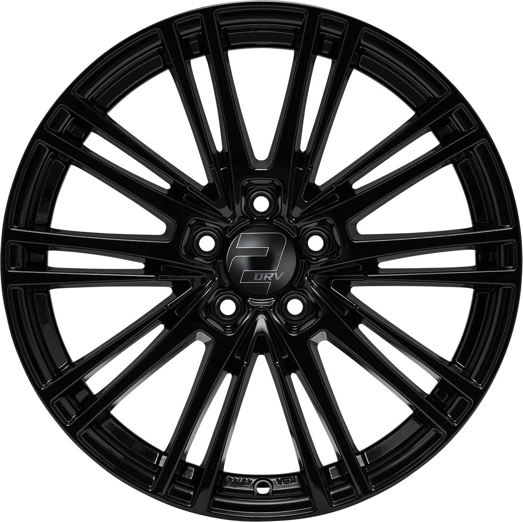 2DRV WH18 schwarz glänzend lackiert 7.5x17 ET37 - LK5/112 ML66.6